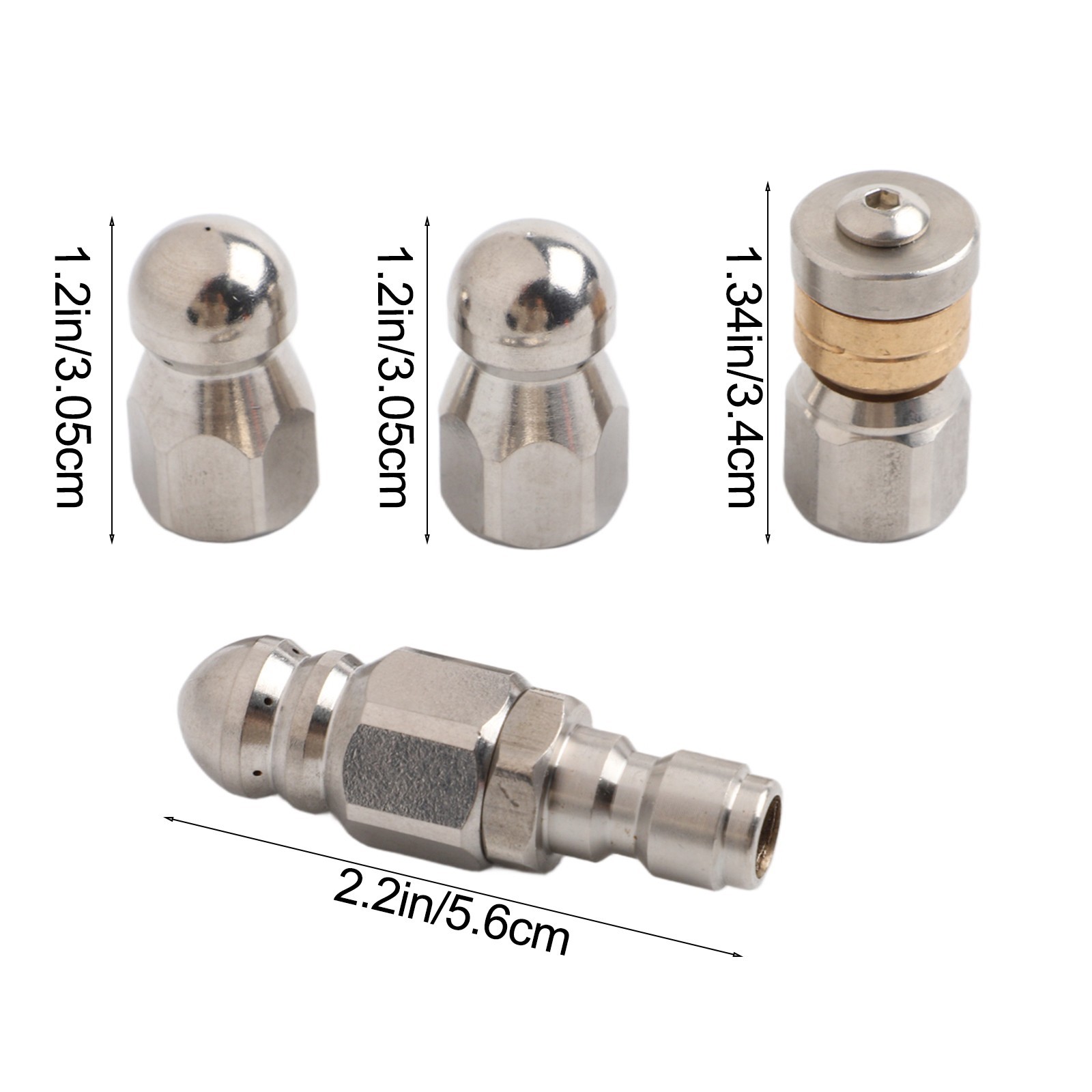 Stainless Steel Sewer Jetter Kit Clear Obstructions and Maintain Smooth Flow