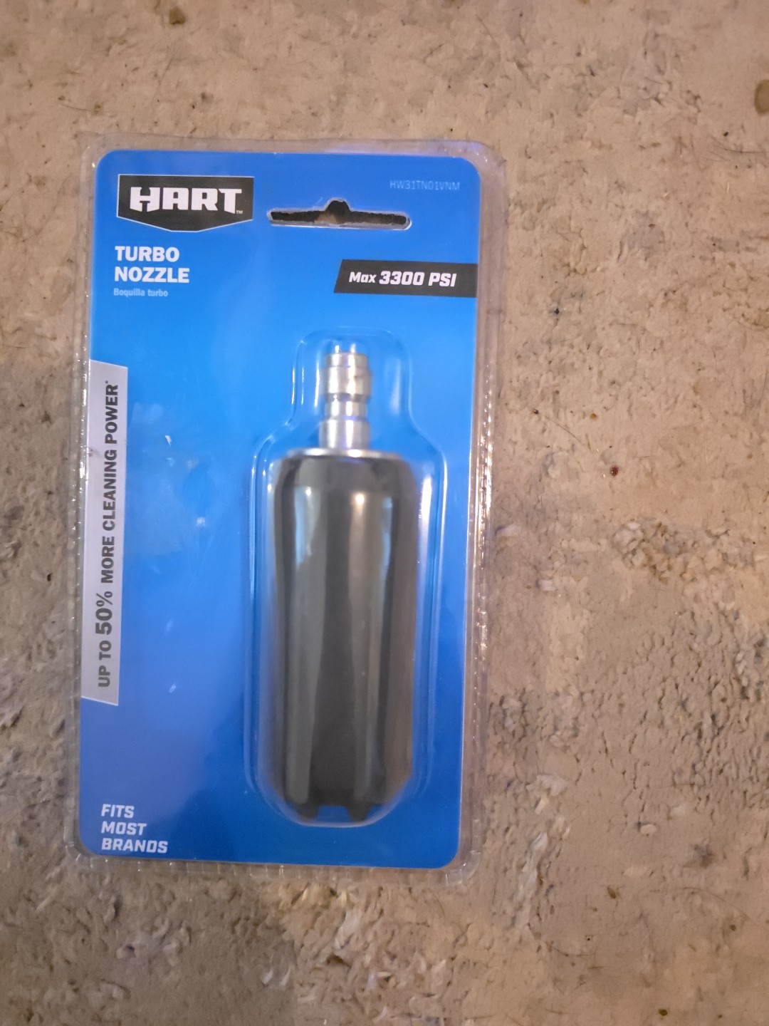 Hart® Pressure Washer Turbo Nozzle, Max 3300 PSI, Fits Most Brands, 1/4″ Connect