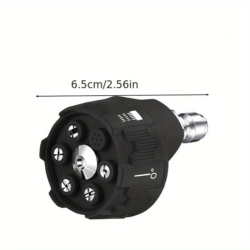 High Pressure Washer 6-in-1 Spray Nozzle Adjustable Car Wash Water Gun Tip
