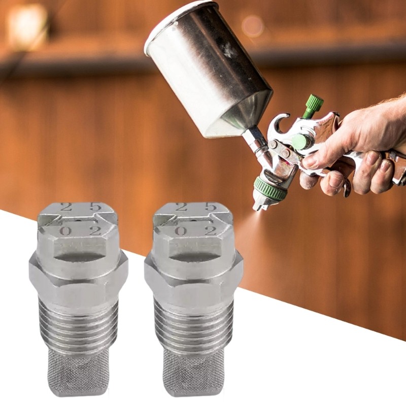 2pcs Fan Shaped Sprayer Nozzle With Integrated Filter For Reliable Performances