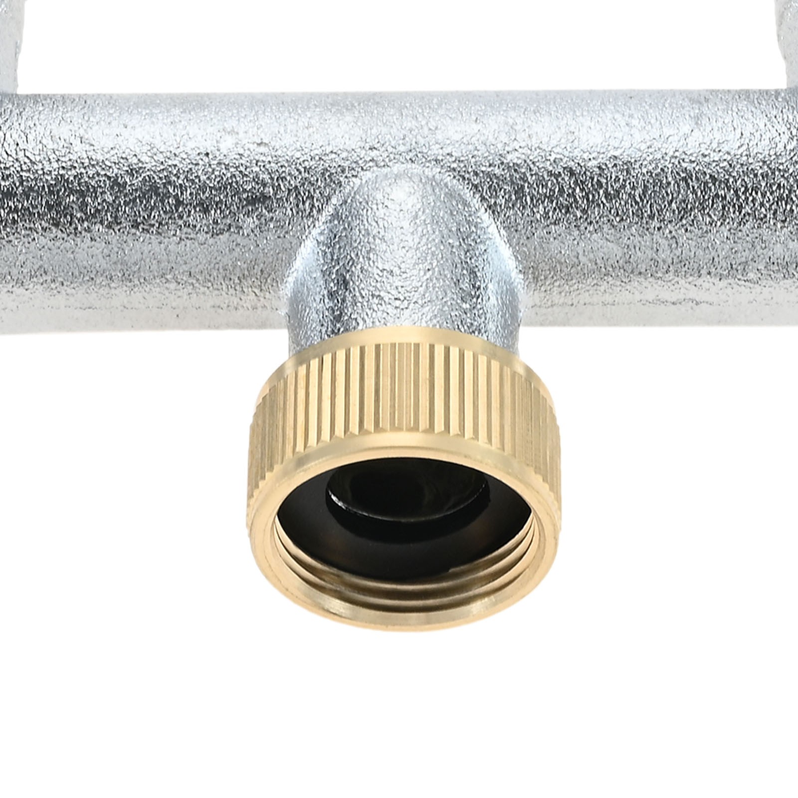 2-Way Tap Water Connection Distributor Kit Brass Parts 3/4″ with Shut-off Valve