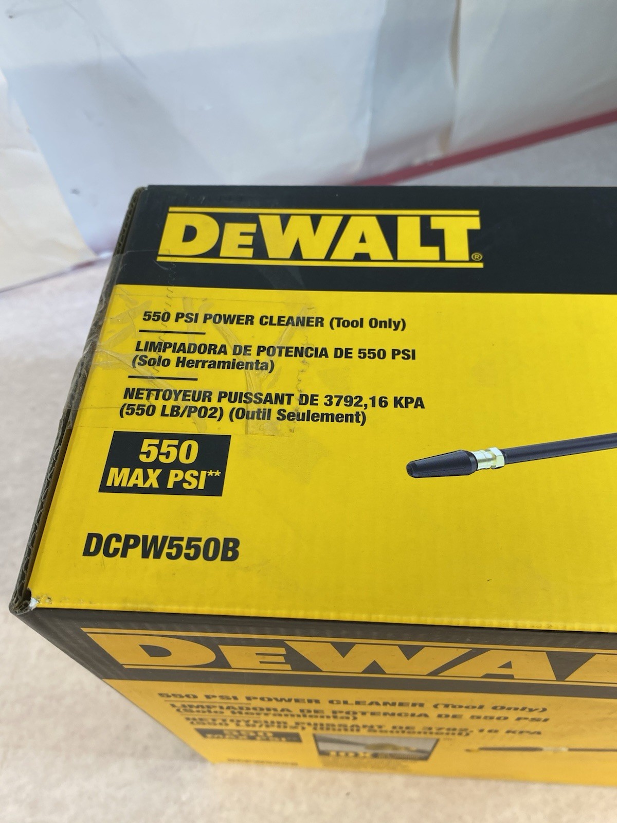 DEWALT DCPW550B 20V 550 PSI Power Cleaner Pressure Washer