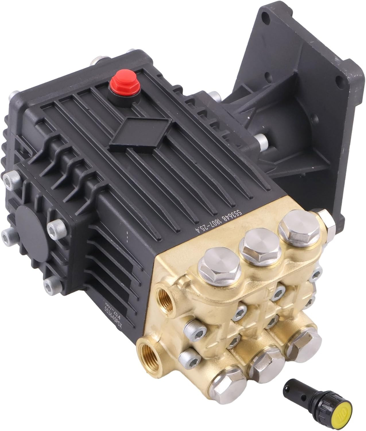 High-Performance Triplex Plunger Pump 4000 PSI 4.0 GPM Forged Brass Head