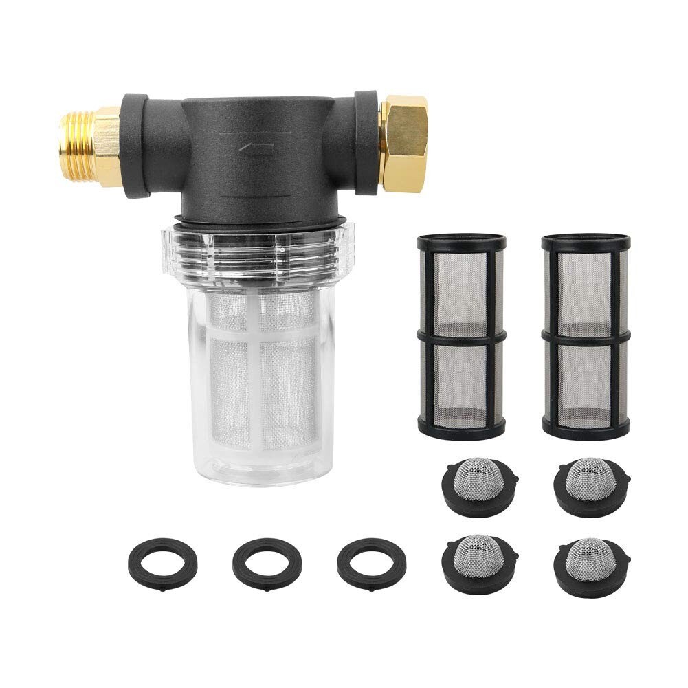 Garden Hose Filter for Pressure Washer Inlet Water, Inline Filter for Sediment