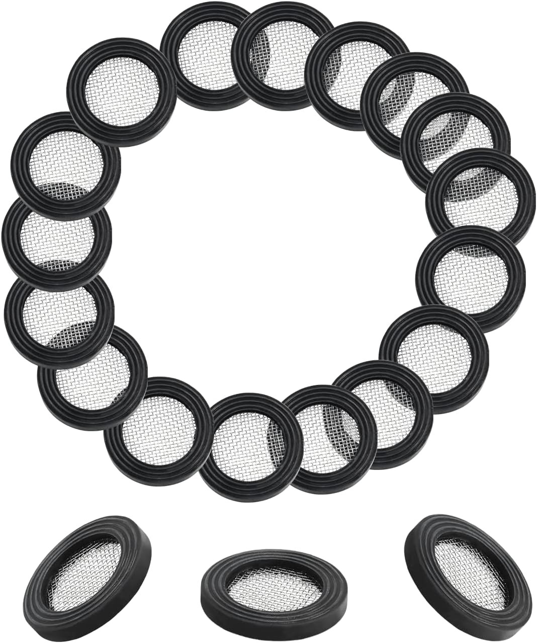 20pcs Stainless Steel Garden Hose Screen Filter, Pressure Screen Washer Hose