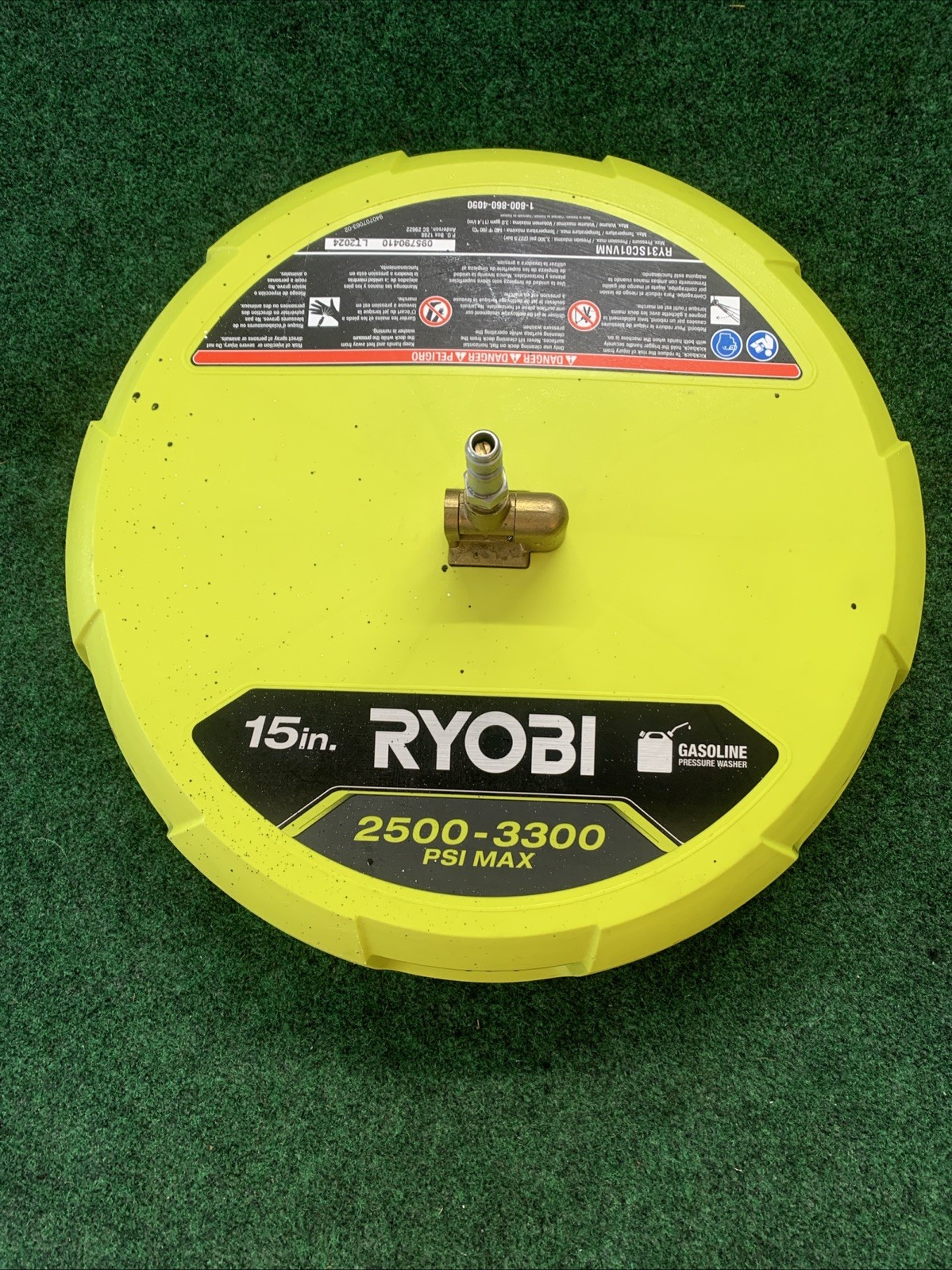 Ryobi RY31SC01 15 inch 3300 PSI Gasoline Surface Cleaner Free Shipping