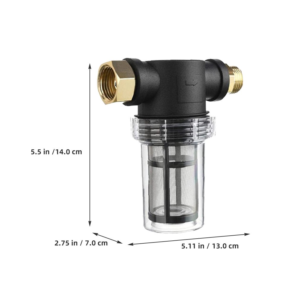 1Set Durable Hose Filter for Pressure Washer Car Wash Inline Water Filter