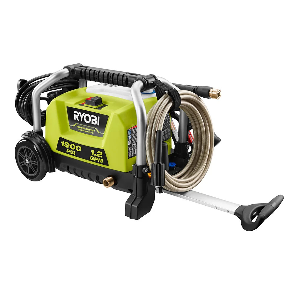 RYOBI 1900 PSI 1.2 GPM Cold Water Wheeled Corded Electric Pressure Washer