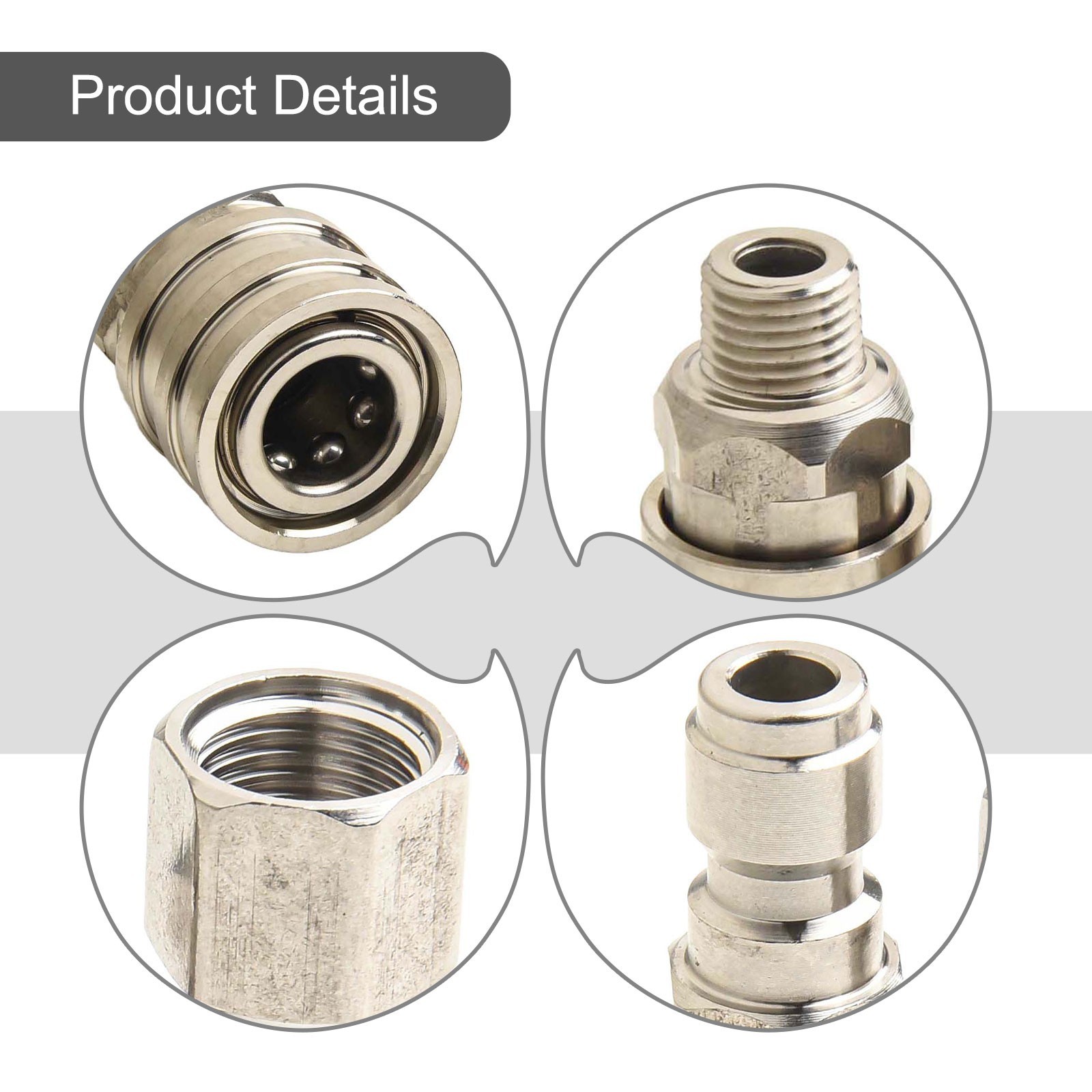 Cleaning Machine Connector Set for 3/8 inch or 1/4 inch For High Pressure Use