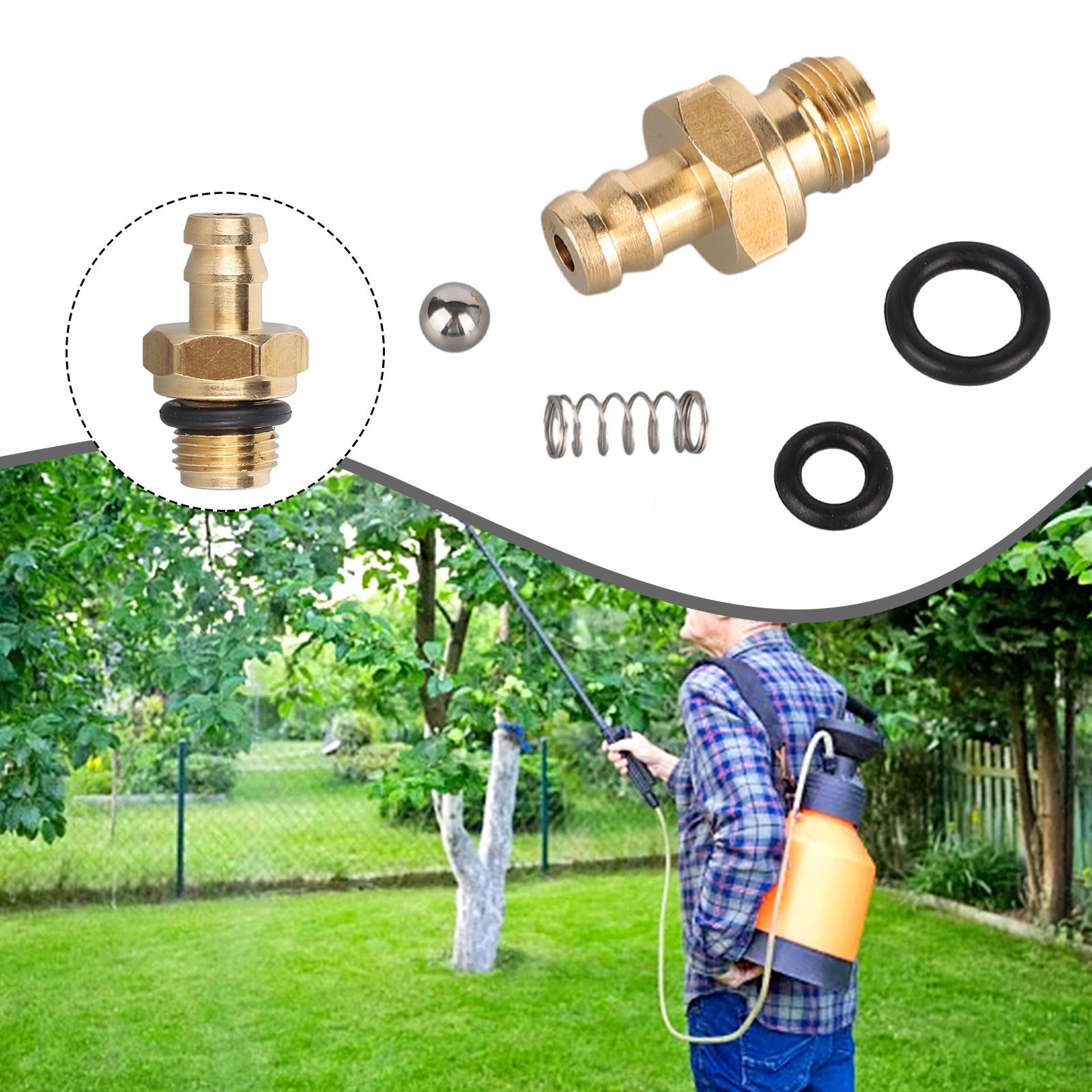 High Quality Pressure Washer Washer With 1/8″ Brass Barb Soap