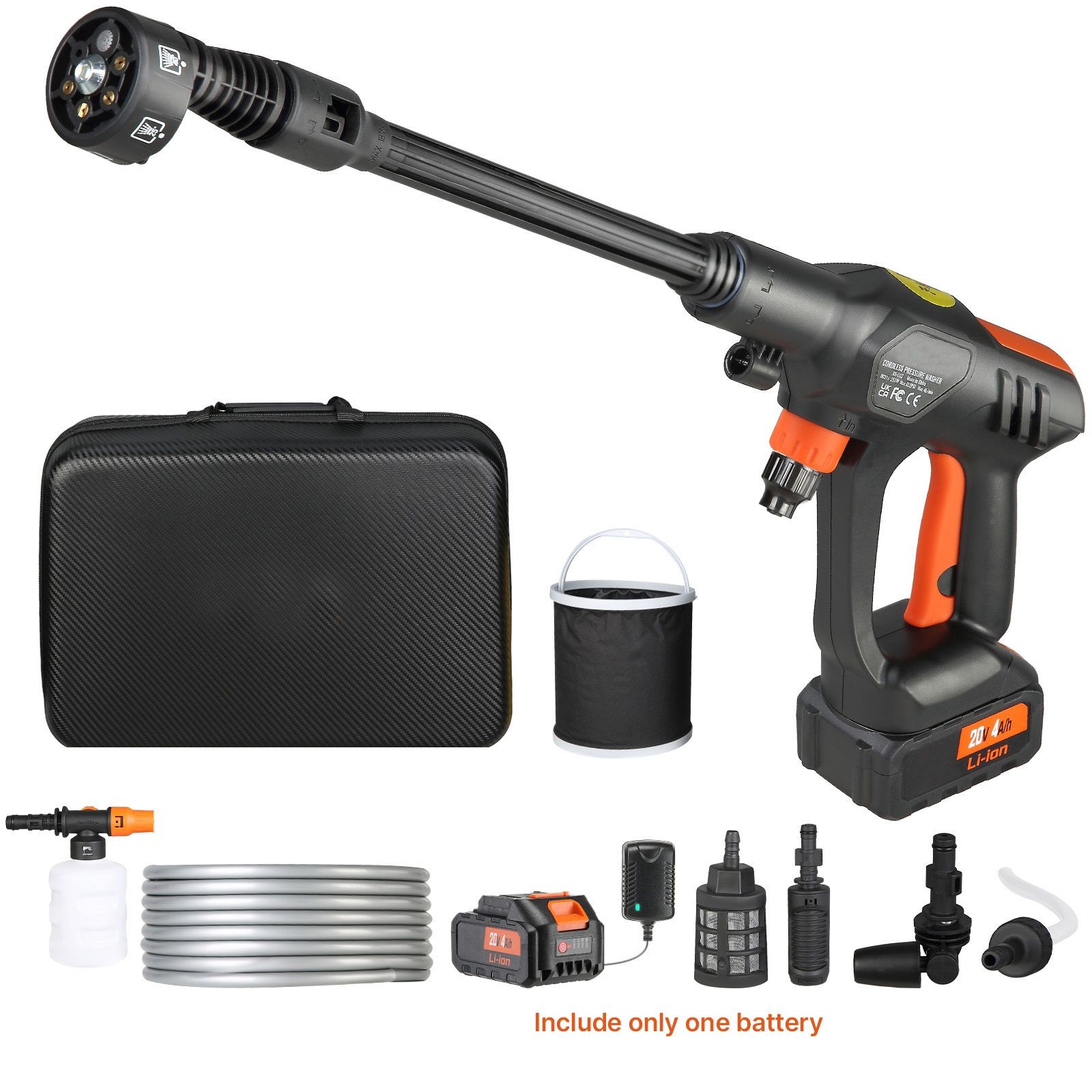 Cordless 652PSI Power Washer 4.0Ah 60 Min Runtime