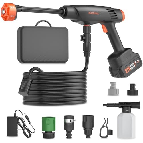 Handheld Battery Operated Washer 1100 PSI Mini Washer