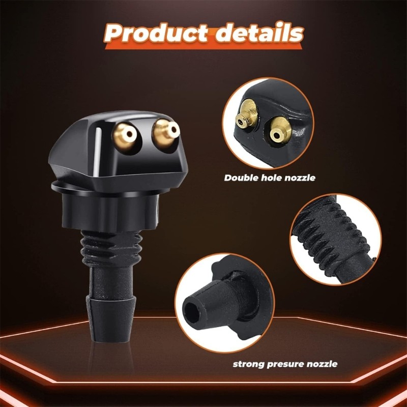 Universally Car Windscreen Washer Wiper Water Spray Nozzles Car Accessories