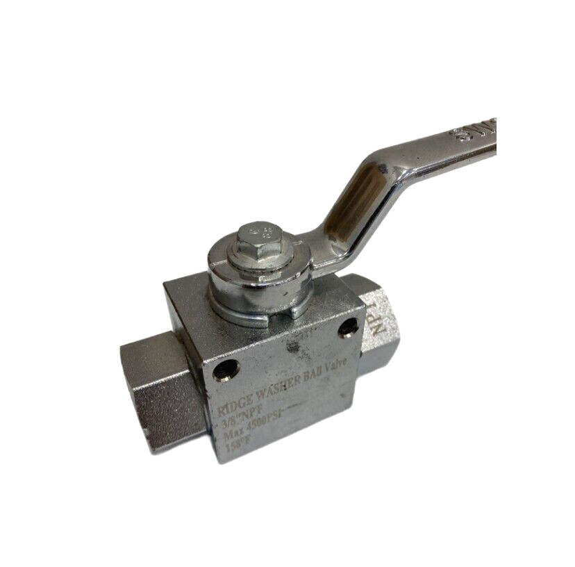 RIDGE WASHER BALL VALVE 3/8″ NPT MAX 4500PSI 158 F