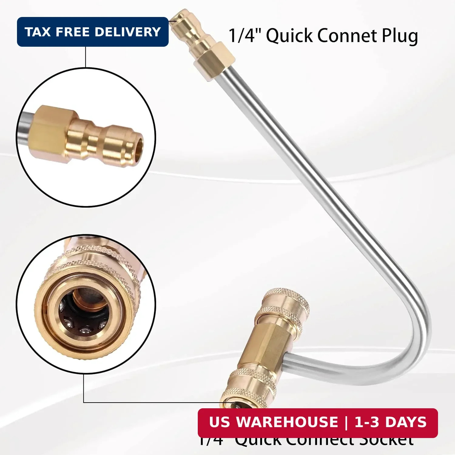 Pressure Washer Gutter Cleaner Attachment, 1/4 Inch Quick Connect | 4000