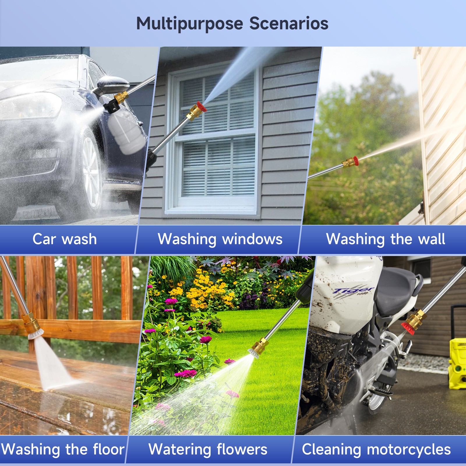 Portable 3000 PSI Electric High-Pressure Washer Yellow 2.6 GPM Power Washer