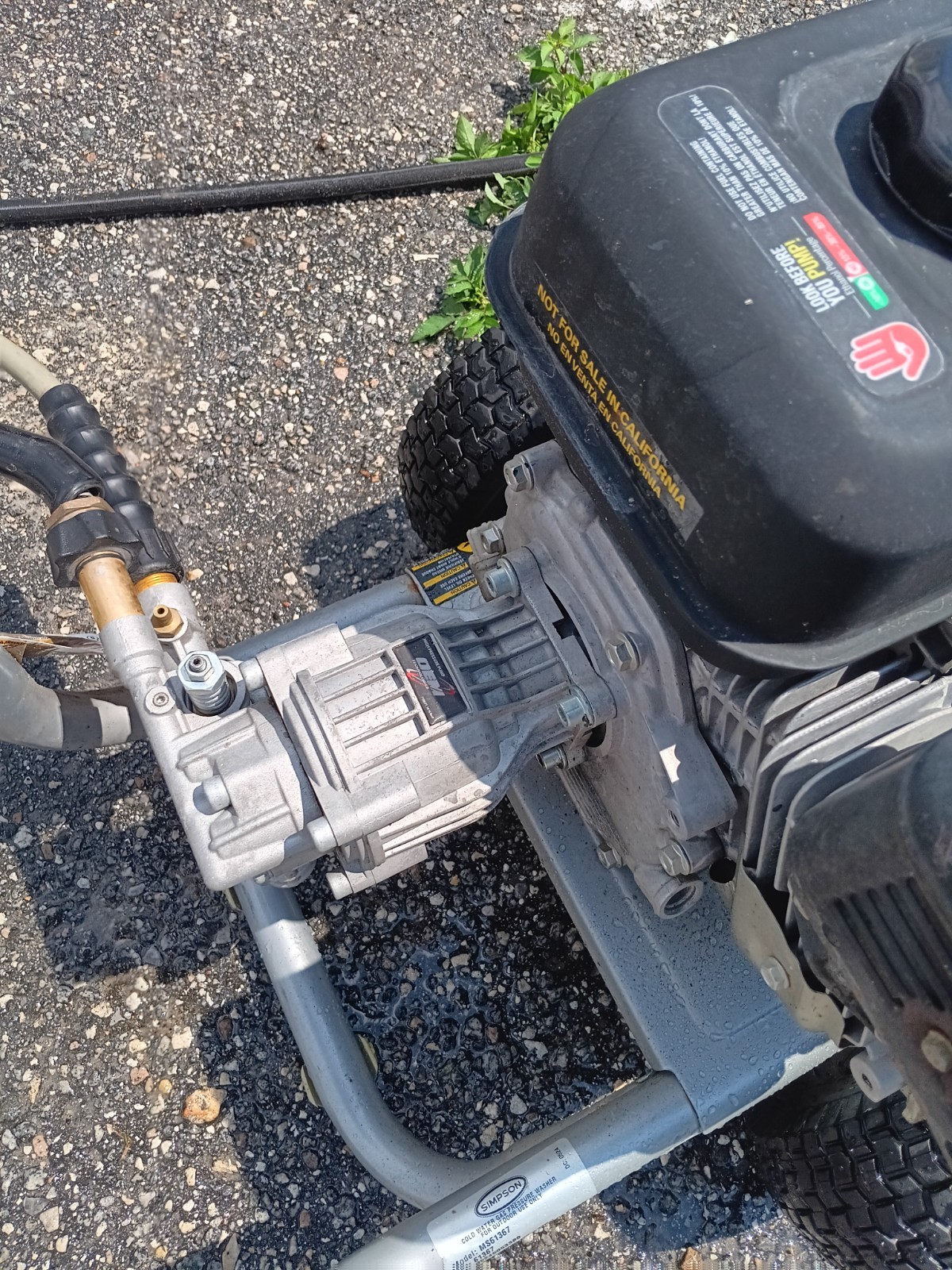 Simpson 3400 PSI 2.5 GPM Gas Powered Cold Water Pressure Washer with 208 CC CRX