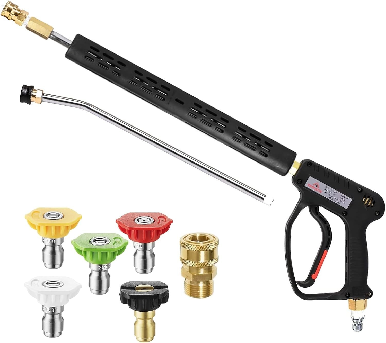 YAMATIC Pressure Washer Gun 5000 PSI Power Washer Extension Wand Trigger Handle