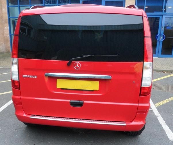 MERCEDES VITO W639 STAINLESS STEEL 03-14 BUMPER PROTECTION STRIP