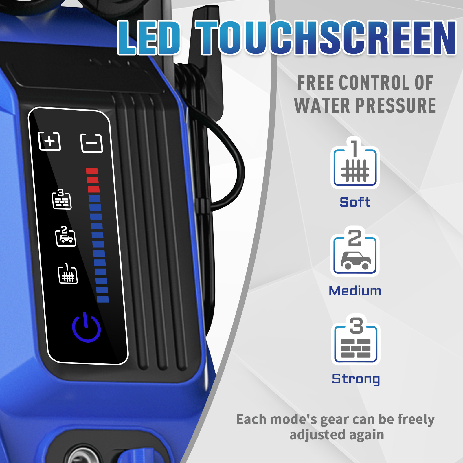 2026 Upgraded Electric Pressure Washer, 5200 PSI MAX 2.9 GPM Power Washer Featur