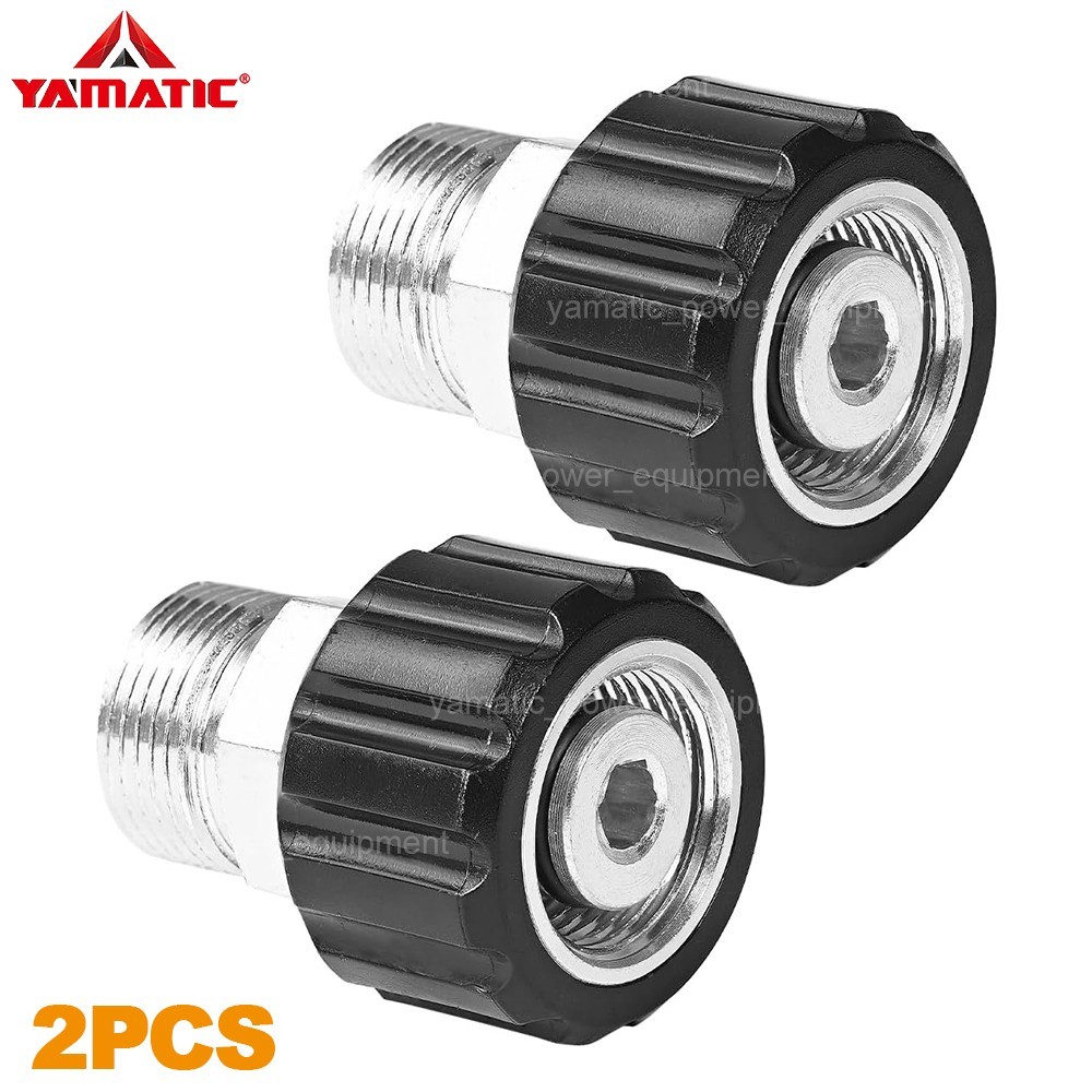 YAMATIC M22-14mm Male to M22-15mm Female Pressure Washer Adapter 4500 psi