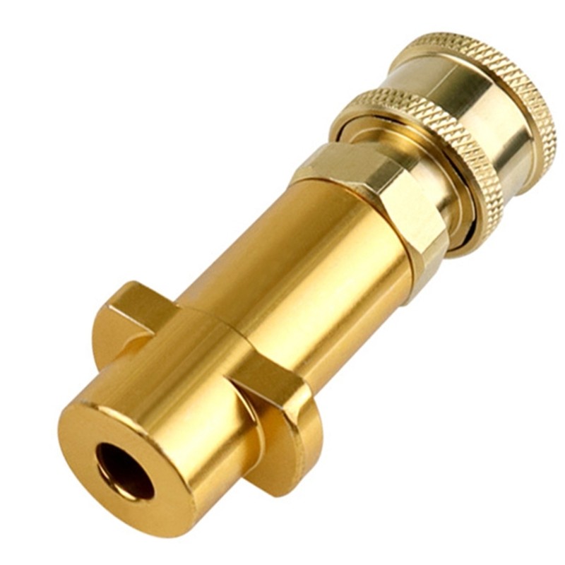 Pressure Washer Adapter Brass Fitting Quick Insert for Foams Bottle Nozzle Brush