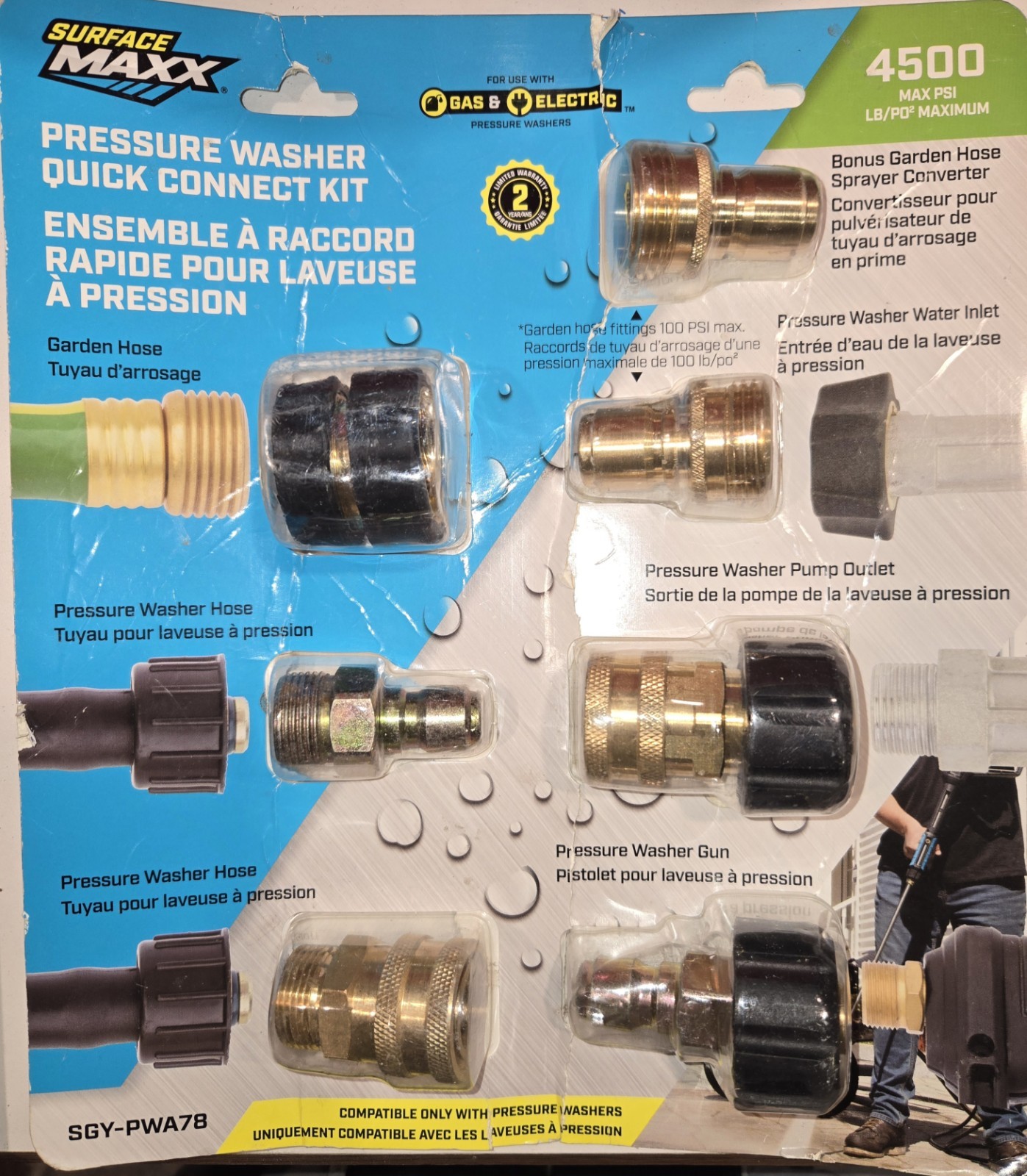 Surface Maxx Pressure Washer Quick Connect Kit SGY-PWA78