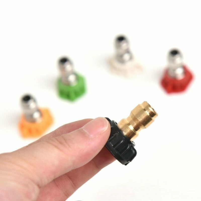 Power Pressure Washer Spray Nozzle 5 Pack Tip Set Variety Degrees Quick Connect