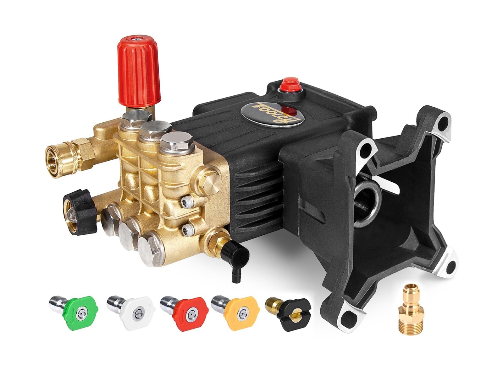 Pressure Washer Pump 3600-4400 PSI Max 4.4 GPM, 1 inch Shaft Horizontal Tripl…