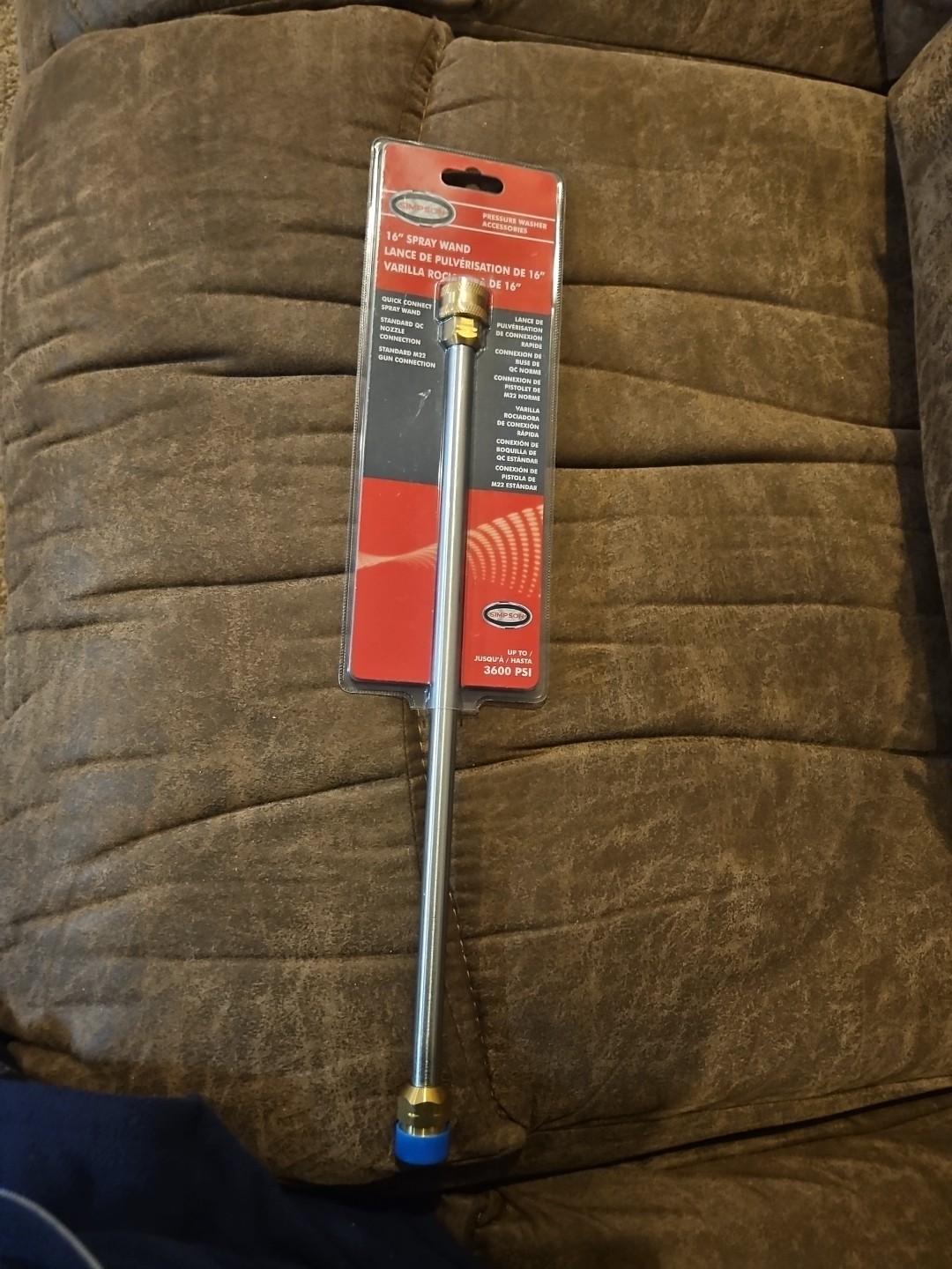 Simpson 16 Inch Pressure Washer Wand Extension for Cold Water up to 3600 PSI