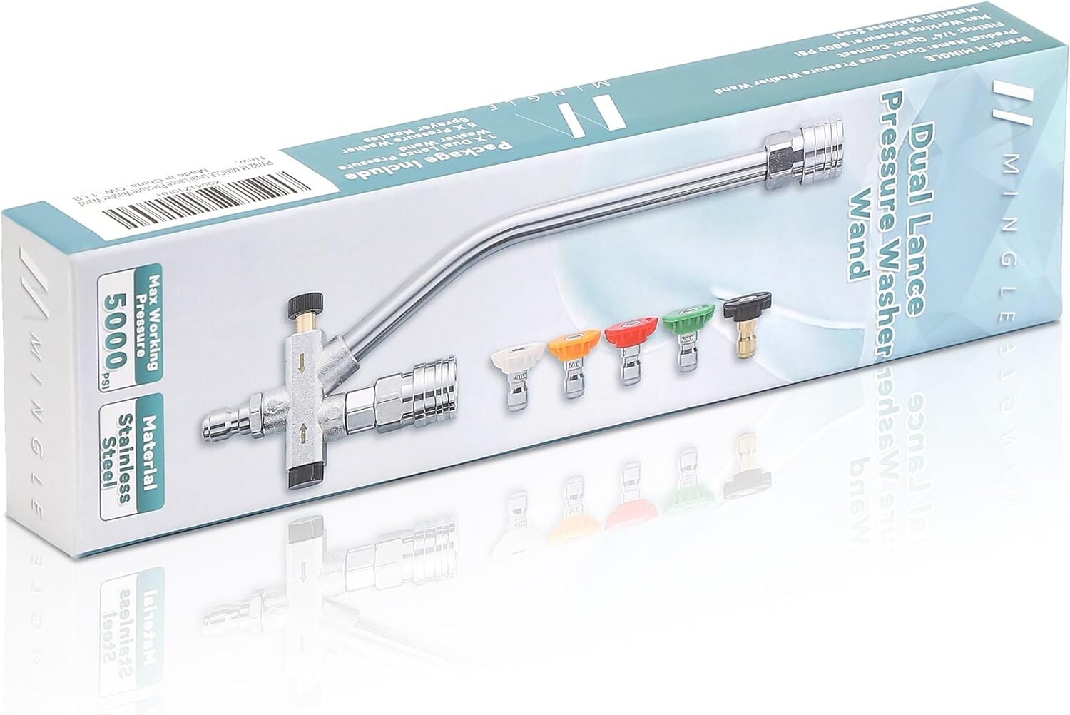 Efficient Dual-Lance Pressure Washer Wand: Switch Between Foam & Water Easily