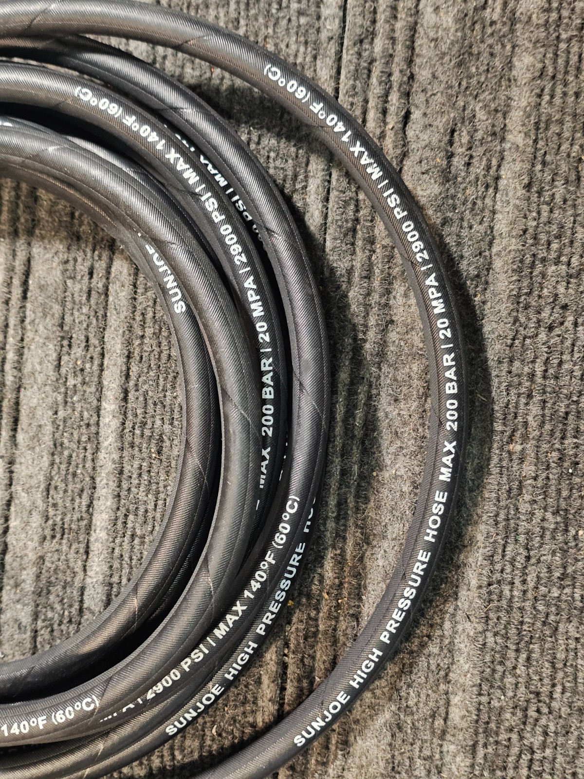 Sun Joe 25′ Heavy-Duty Extension Pressure Washer Hose 200 BAR Max for SPX Series