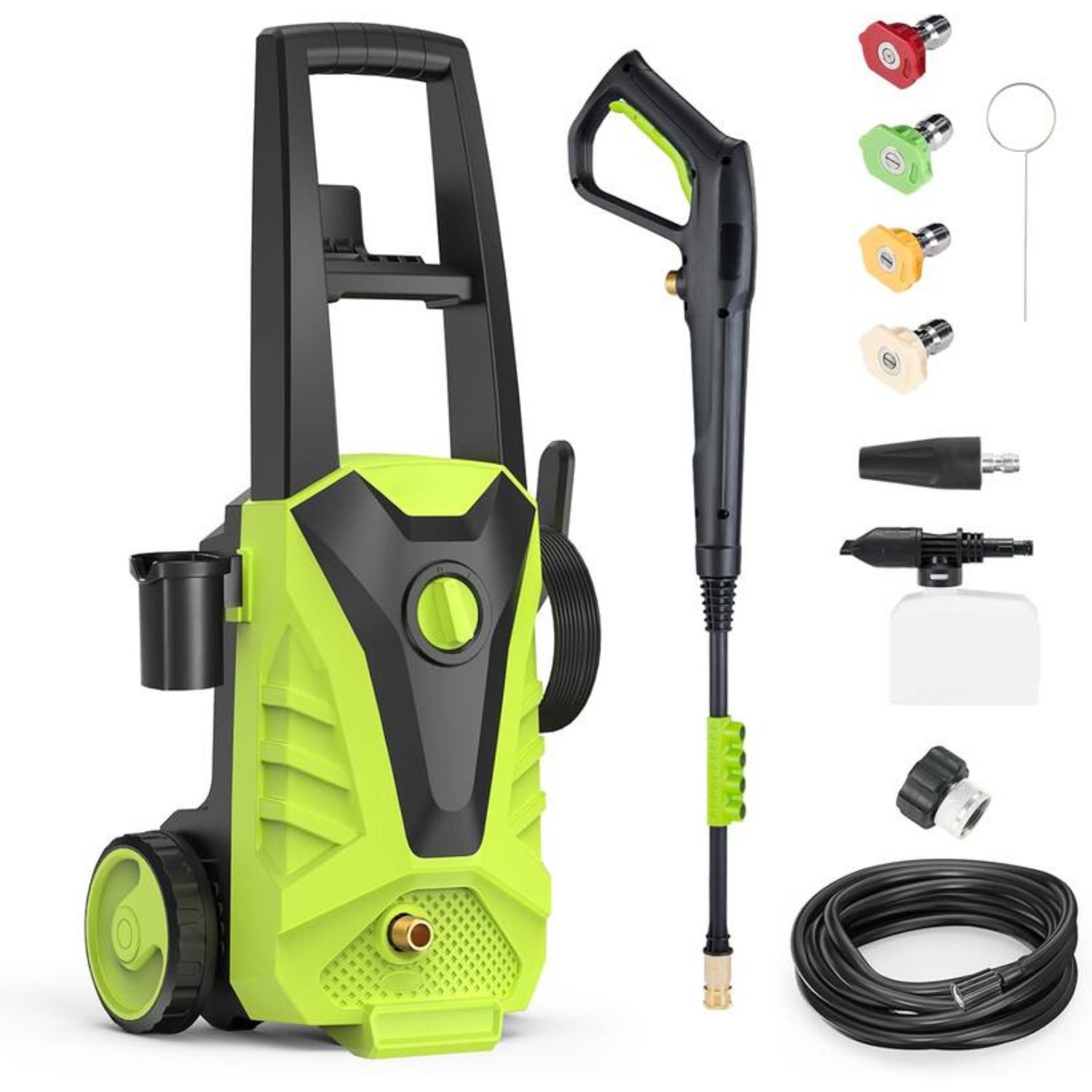 CONCETTA XCJ-K01-GN Electric Pressure Washer 2.0 GPM, Power Washer with 6