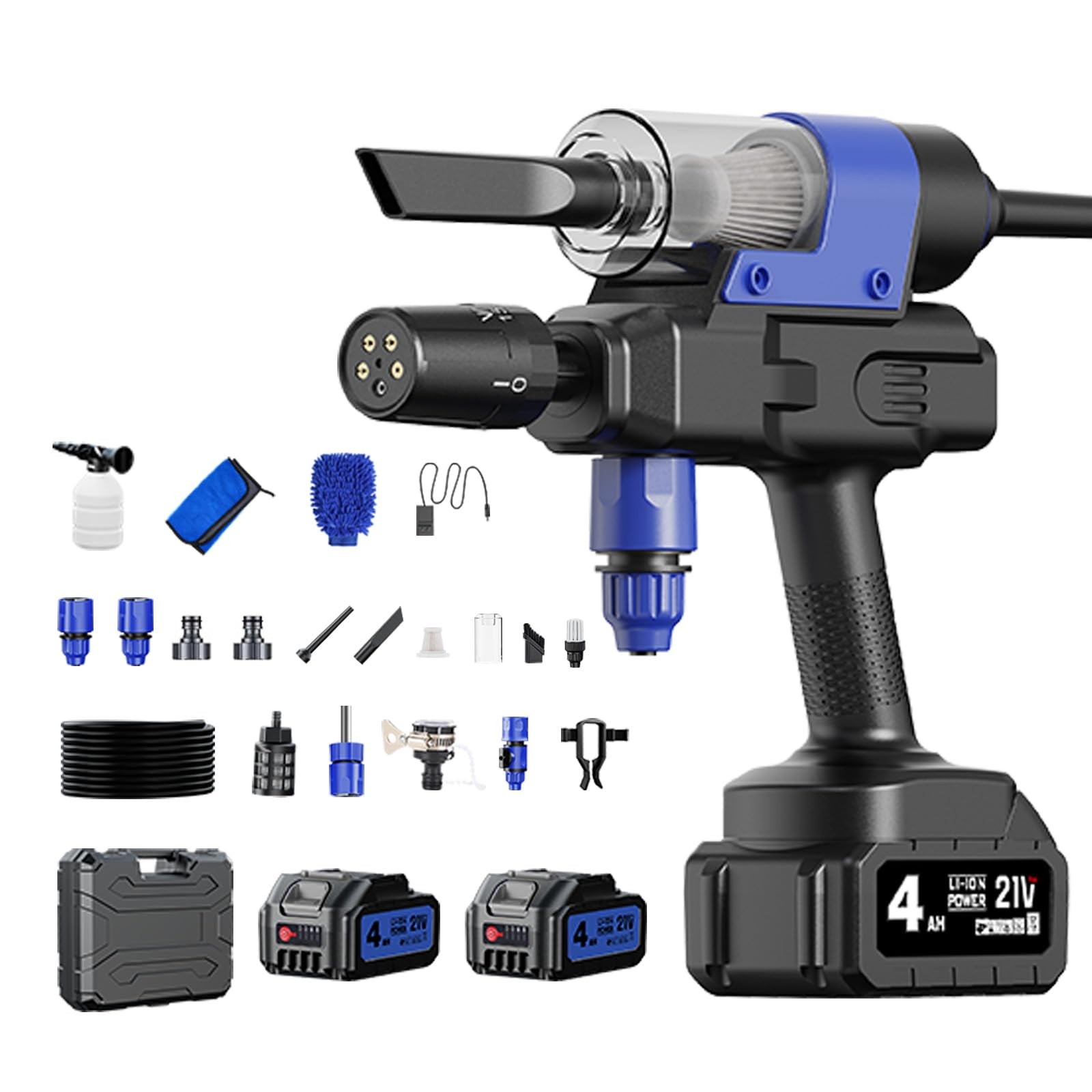 5-in-1 Cordless Handheld Cleaning Tool for Home, Garden, and Car Detailing