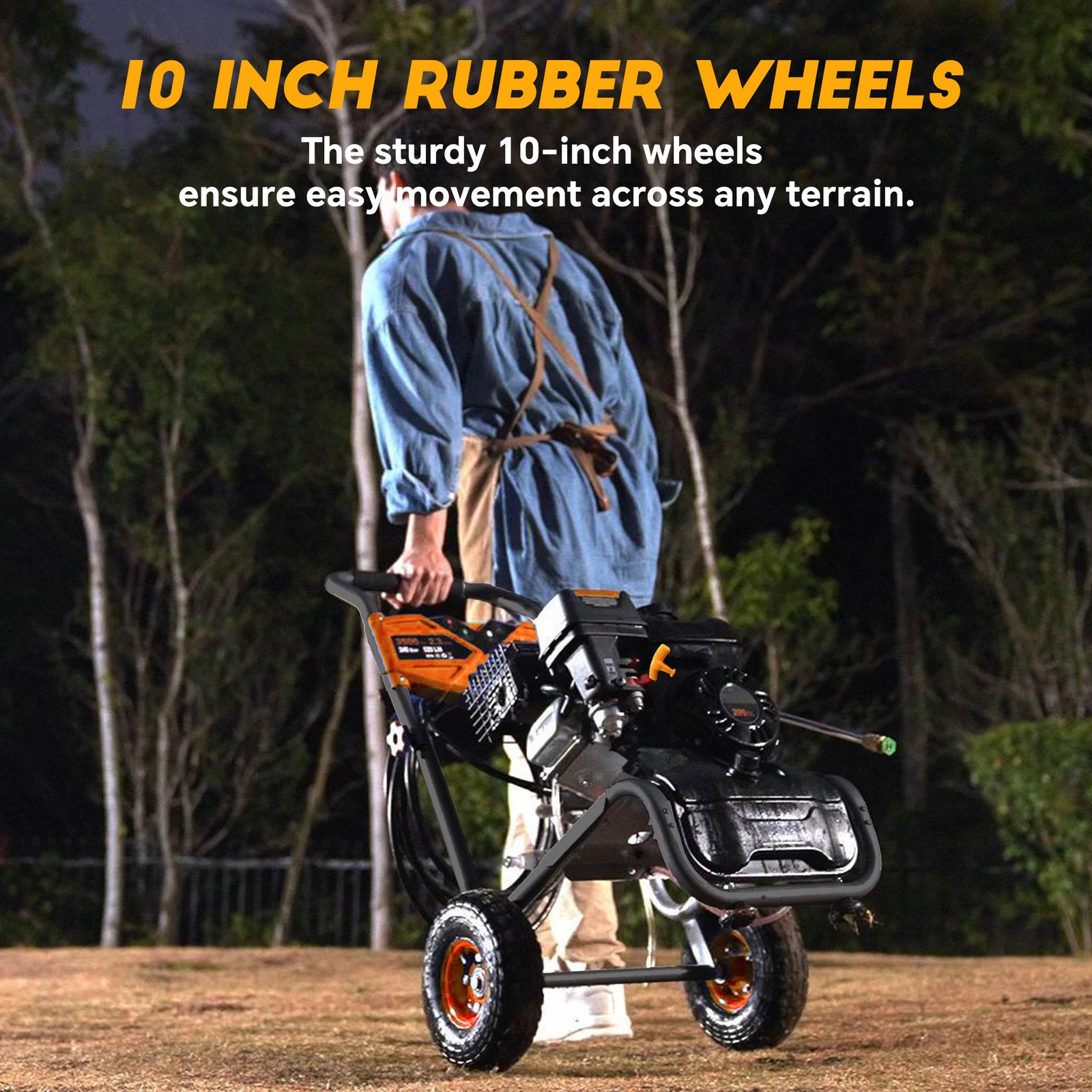 Gas Pressure Washer 3500 PSI Power Washer 2.3GPM with 4 Nozzles & Soap Tank USA