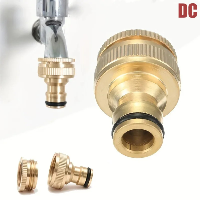 Brass Faucet Tap Connector Mixer Hose Adaptor Quick Connecter 1/2 3/4 Copper Hos