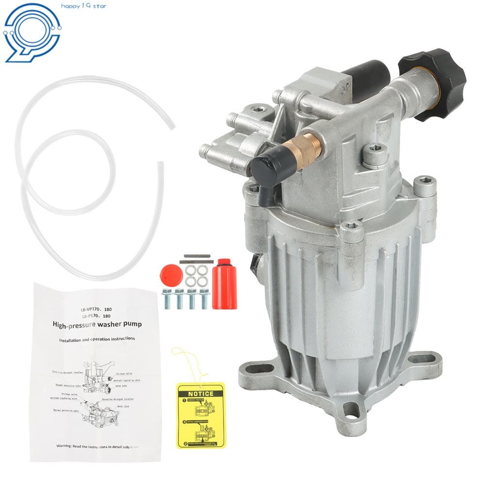 Pressure Washer Pump Horizontal 3/4″ Shaft MAX 3000 PSI,2.5 GPM,Oil Sealed 5.5HP