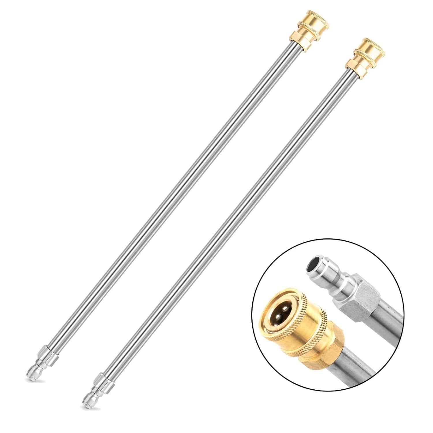 17-Inch High-Pressure Extension Wands for Most Pressure Washers – Durable 2-Pack