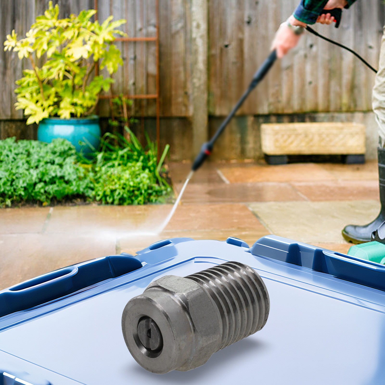 Pressure Washer Jet wash Spray NOZZLE 1/4 meg 0° 15° 25° 40° Sizes 04 1.2mm