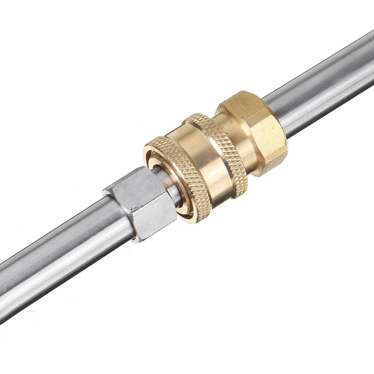2Pcs For High Pressure Power Washer Wand 33cm Elbow +Straight Extension Lance