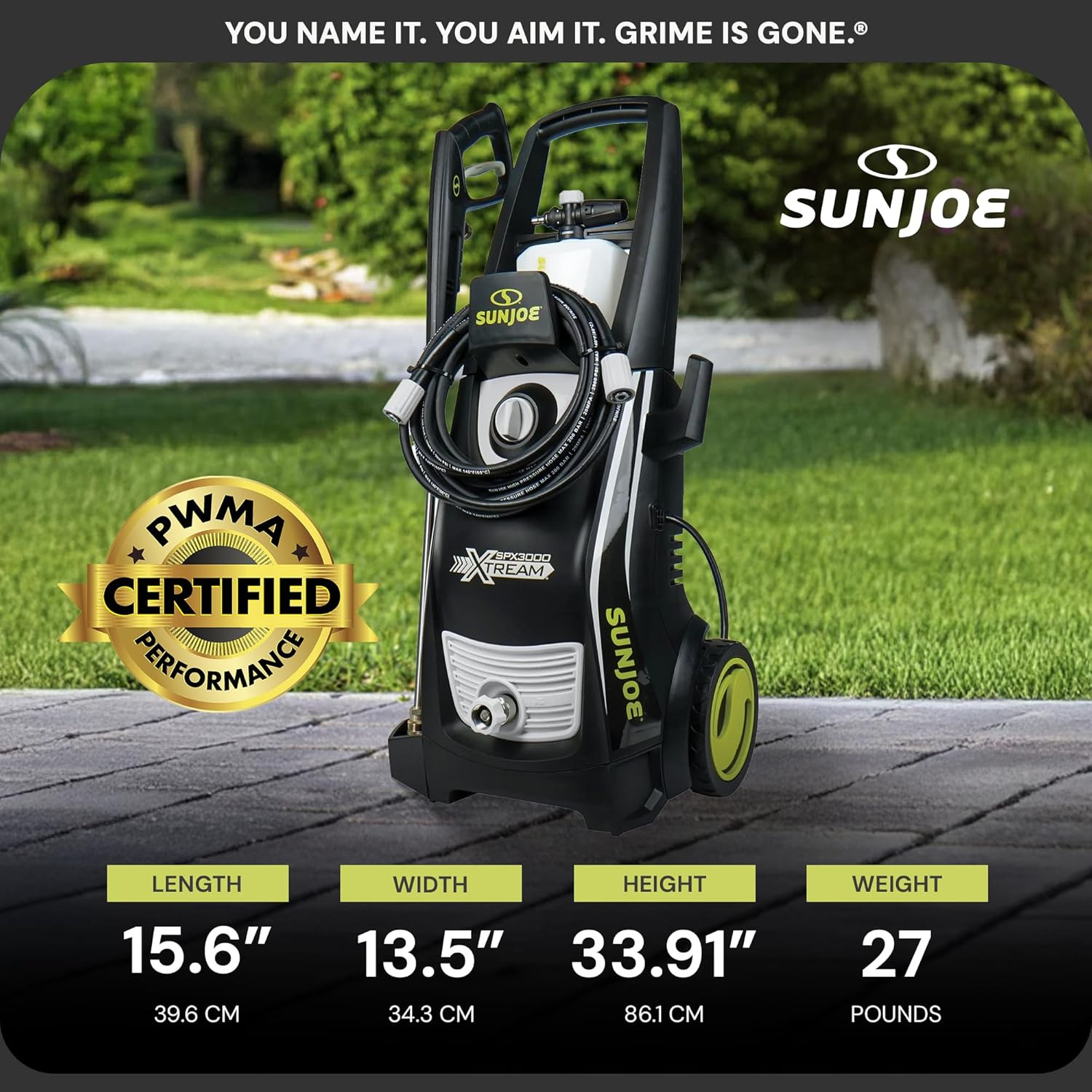 SPX3000-XT XTREAM 2,200 PSI Pressure Washer with 14.9A Motor, Includes 4 Quick-C
