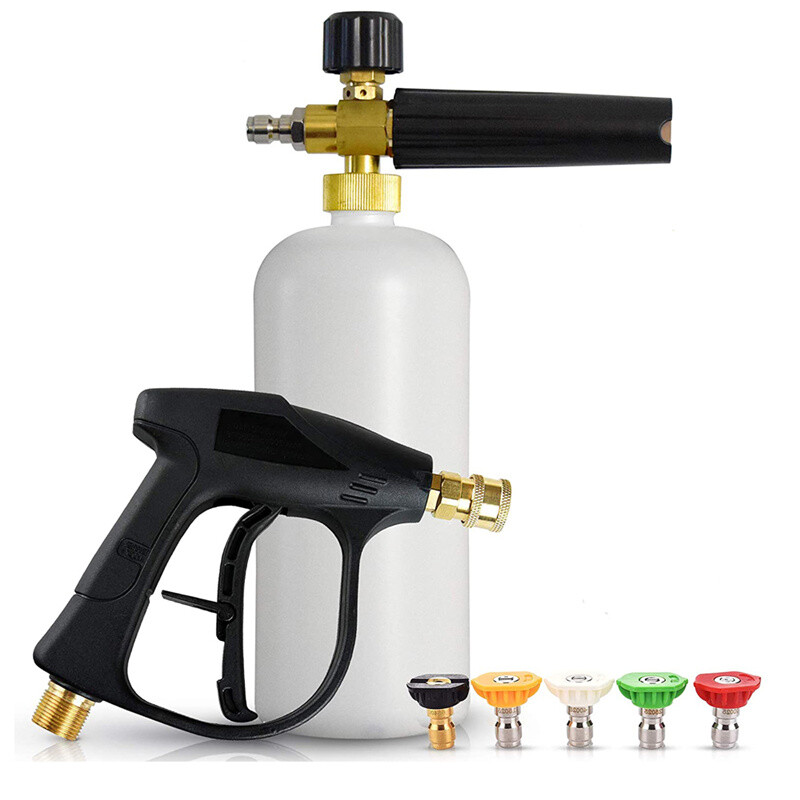 Foam Cannon Lance Pressure Washer Nozzle Tip Spray Gun 3000 PSI Jet Wash