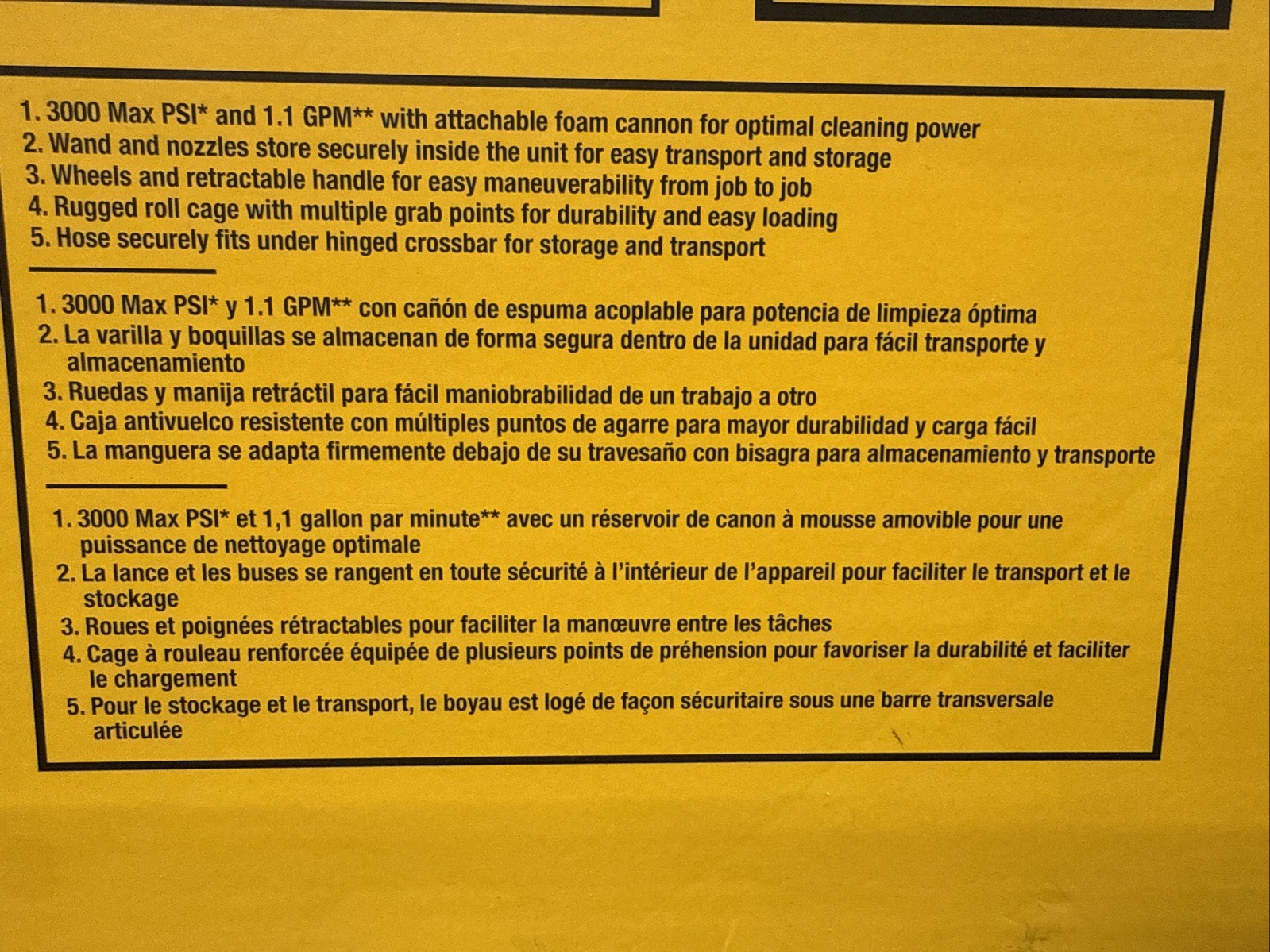 NEW Dewalt DWPW3000 3000 PSI Cold Water Electric Pressure Washer
