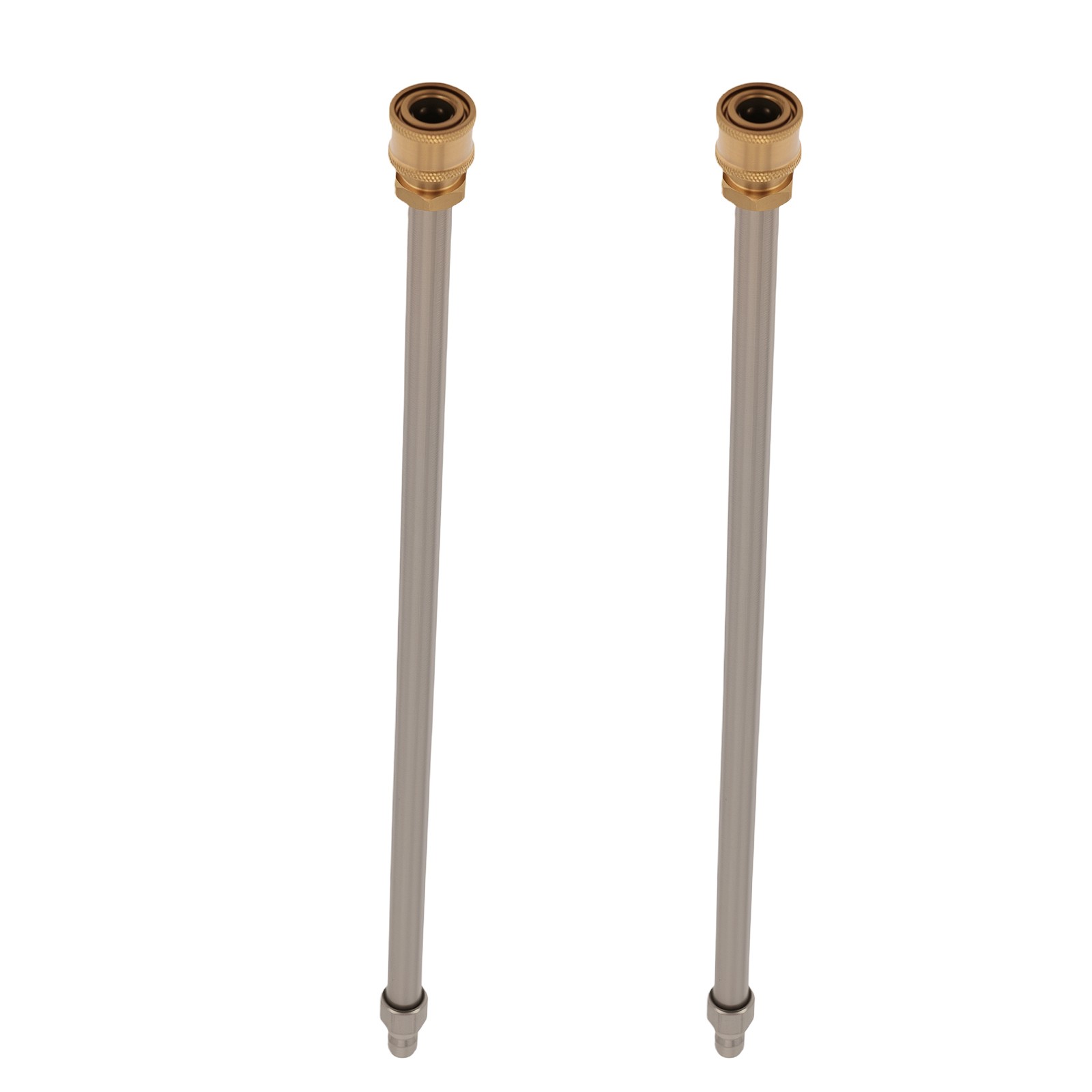 2* 17″ Pressure Washer Extension Wands Stainless 4000PSI 1/4″ Quick Connect