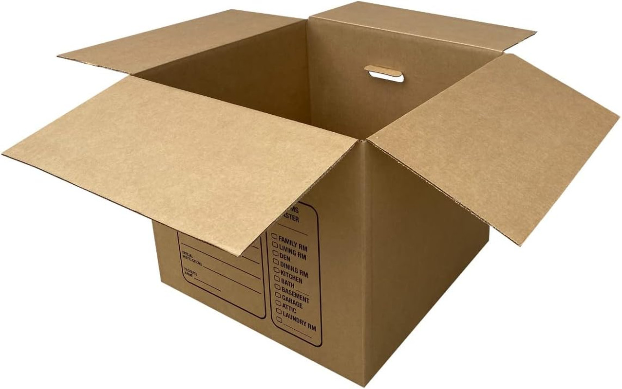 Premium Medium Moving Boxes 18x18x16″ – Pack of 10 Sturdy Cardboard Boxes