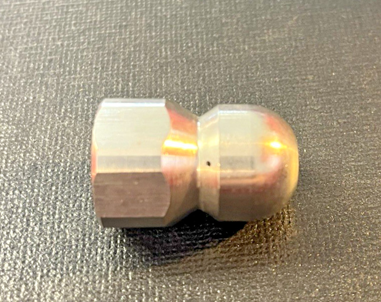 Pressure Washer Sewer Jetter Nozzle #5.5 Orfice 3/8” FPT Stainless Steel
