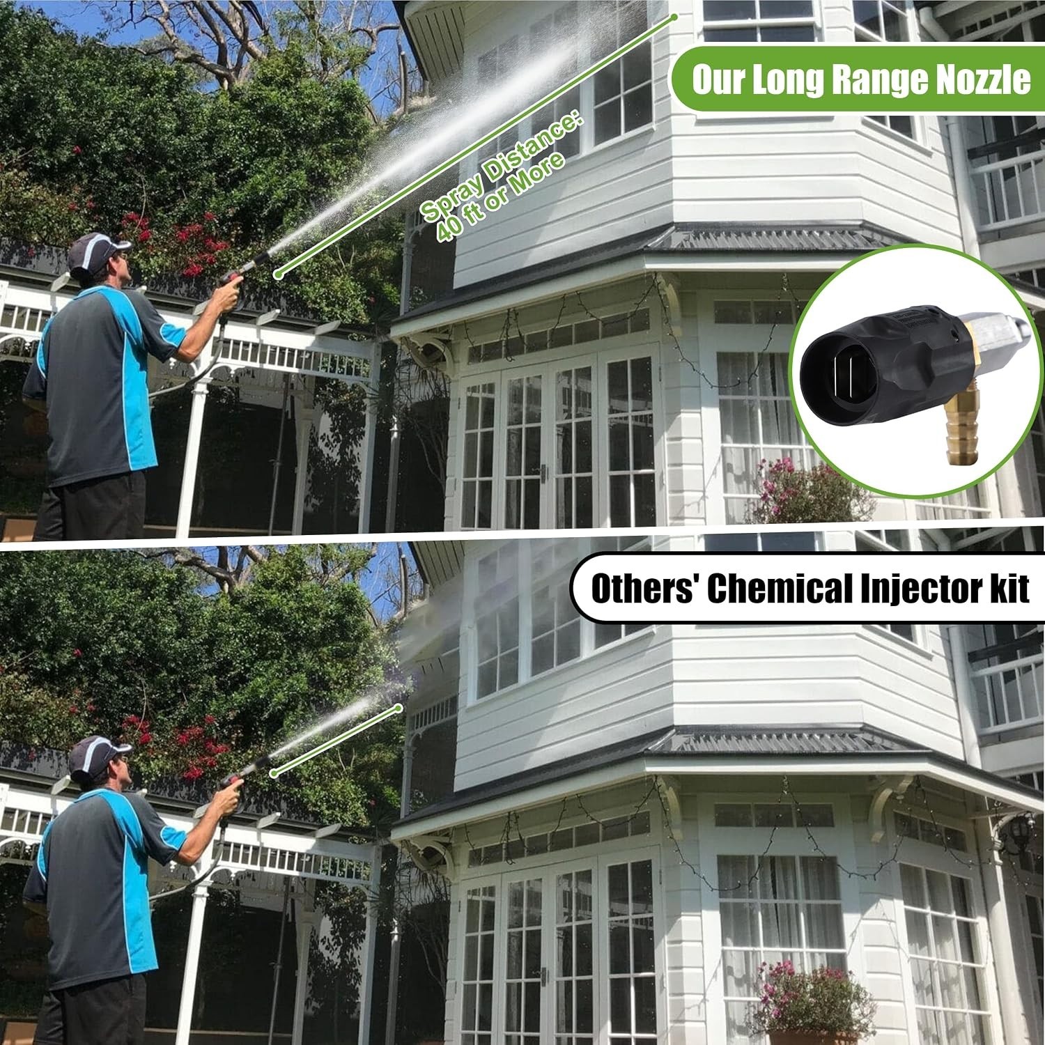 Long Range Chemical Injector Kit for Pressure Washer