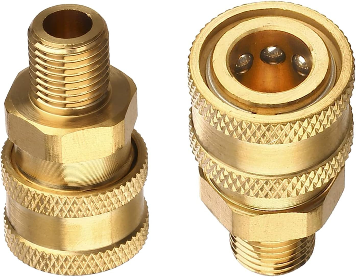 3/8 NPT Quick Connect Fittings – 2 Pcs 3/8 Inch Male Pressure Washer Quick Conne