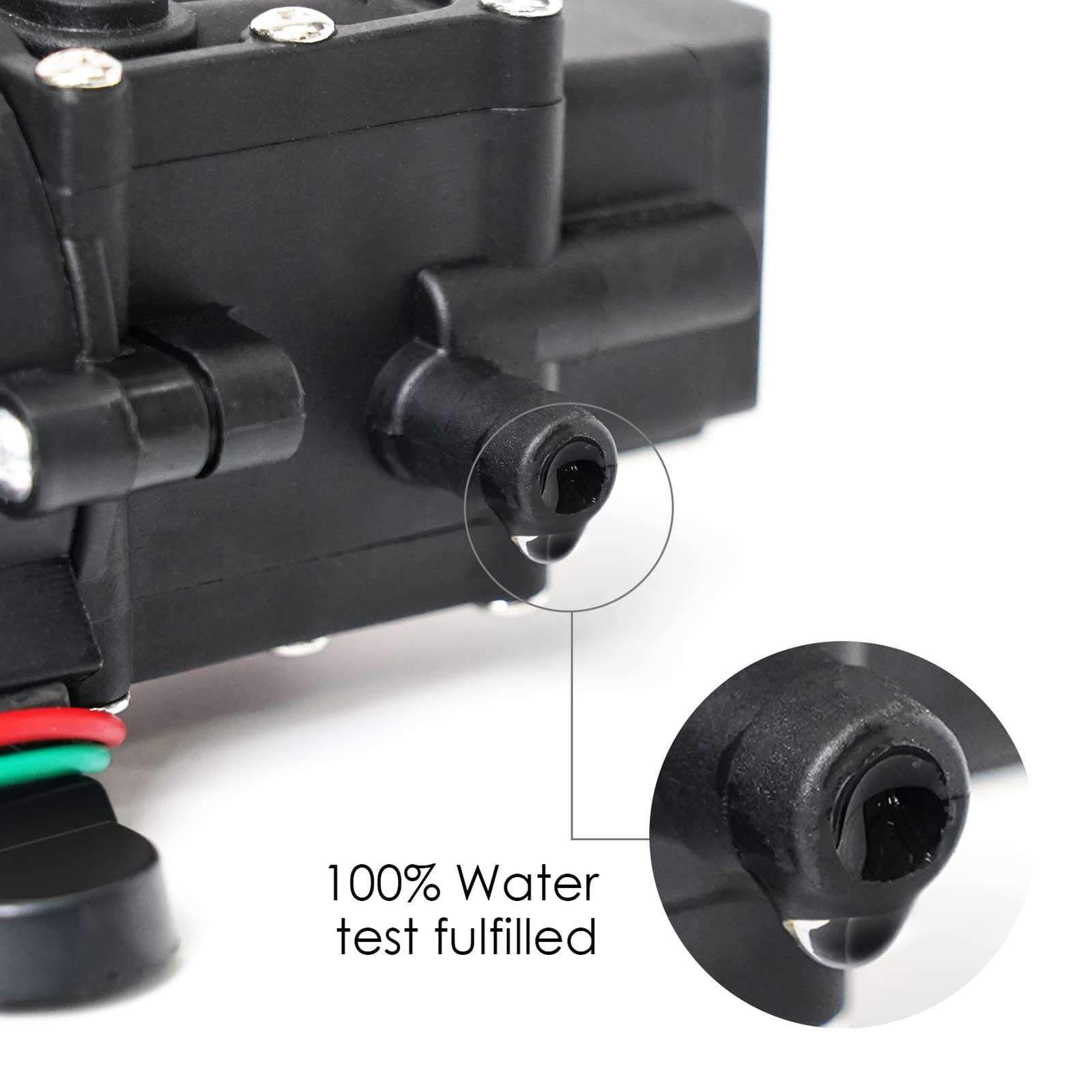 12V DC Fresh Water Pump with 2 Hose Clamp 12 Volt Diaphragm Pump Self Priming