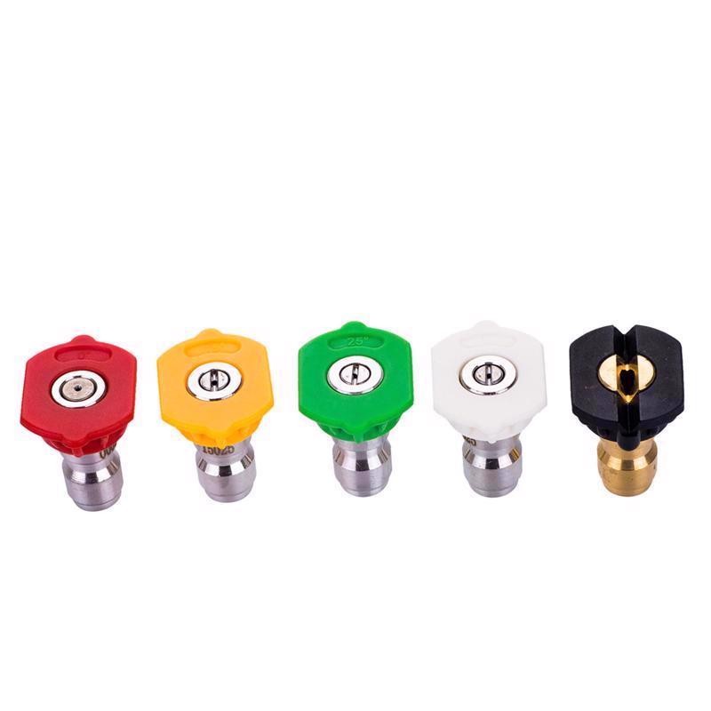 5-Pack SurfaceMaxx 4500 psi Brass Spray Nozzle Set Quick Change
